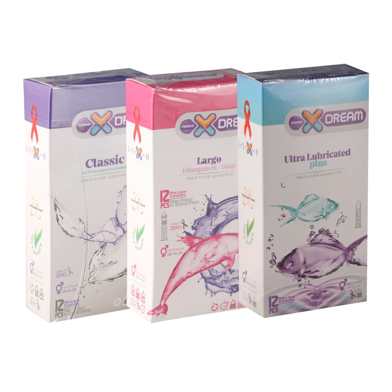کاندوم ایکس دریم کد X300 مجموعه 3 عددی